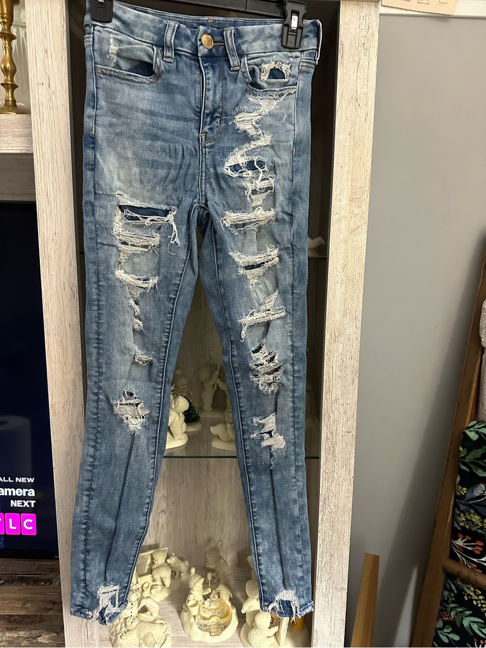 American Eagle Outfitters Women’s Dark Blue Skinny Jeans